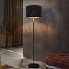 ZMH Stehlampe Modern Wohnzimmer Stehleuchte - Standleuchte aus Stoff mit E27 Fassung Max. 40W Schwarz Gold Stern Design Lampenschirm 144cm Standlampe für Schlafzimmer Kinderzimmer Flur Café Bild 2