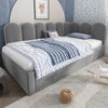 OKWISH Polsterbett Kinderbett mit Lattenrost (Tagesbett, Schlafsofa, Daybett, 2-tlg, 90x200cm+90x190cm, mit Matratze), mit Ausziehbett Bild 3