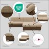 DOMO collection Ecksofa 100031 234x157 cm, kompakt, komfortabel & bequem, L-Form, whlw. mit Bettfunktion und Armteilverstellung Bild 3