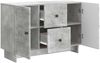 vidaXL Sideboard Betongrau 89 x 34,5 x 60 cm Holzwerkstoff 893968 Bild 3