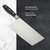 Meisterkoch Hackmesser Messer Küchenmesser | 17,5 cm Klinge aus rostfreiem deutschen Edelstahl | ergonomischer Micarta-Griff mit Fingerschutz, 3-fach vernietet Bild 4