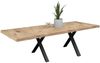 Esstisch Elgin 4 175-275x80x100 Holzwerkstoff Schwarz/Viking Oak Bild 2
