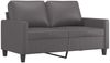 vidaXL 2-tlg. Sofagarnitur mit Kissen Grau Kunstleder 3201420 Bild 3