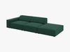 Micadoni Sofa Jodie 3-Sitzer Rechts Strukturierter Stoff Megan Grün Bild 3