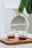 ECHTWERK Whiskyglas Tumbler Set ca. 330ml, 4-tlg, Glas, mit Schliffoptik und Reliefstruktur Bild 2