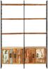 vidaXL Bücherregal 4 Ebenen 124x30x180 cm Altholz Massiv 284415 Bild 2