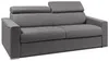 Schlafsofa 4-Sitzer Stoff VIZIR - Grau - Liegefläche: 160 cm - Matratzenhöhe: 16 cm mit Memory Schaum Bild 5