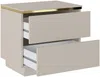 Vente-unique - VUKIA Bedside table Holz, Platte Beige - B 36,8 cm x H 50 cm x L 50 cm Bild 4