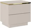 Vente-unique - VUKIA Bedside table Holz, Platte Beige - B 36,8 cm x H 50 cm x L 50 cm Bild 2
