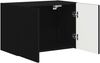 vidaXL TV-Wandschrank Schwarz 59,5 x 31 x 40 cm Holzwerkstoff 892331 Bild 5