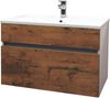 Sanotechnik Waschbeckenunterschrank 'STELLA 80 EICHE ANTIK', eiche, 79,6x46x50 cm Bild 1