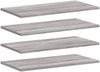 vidaXL Wandregale 4 Stk. Grau Sonoma 60x20x1,5 cm Holzwerkstoff 838233 Bild 2