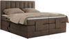 Boxspringbett mit elektrisch verstellbaren Matratzen, zwei Bettkästen und einem Topper - COMFORTO - 160 x 200 cm - Braun Velvet - H4 Bild 5