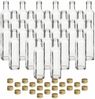 gouveo Trinkflasche Glasflaschen 250 ml Maraska mit Schraub-Deckel - Leere Likörflasche, 24er Set, goldfarben Bild 2