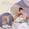 lilimaus Betthimmel Hausbetthimmel Baumwoll Musselin Betthimmel Kinder Hausbett 2er Set, Stilvolle Musselin-Deko für Kinderzimmer, ideal als Geschenkidee Bild 2