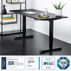 Desktopia Pro X - Elektrisch höhenverstellbarer Schreibtisch / Ergonomischer Tisch mit Memory-Funktion, Schwarz, Gestell Weiß, 120x80 cm Bild 2