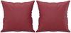 vidaXL 2-Sitzer-Sofa mit Zierkissen Weinrot 140 cm Kunstleder 3200933 Bild 4