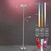 JUST LIGHT 11858-55 LOLAsmart-Rocco LED Stehleuchte mit Lesearm RGBW stahlfarben Bild 2