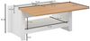 Couchtisch Sofatisch Wohnzimmertisch MIRA 85x47x42cm inkl. Staufach Weiß Bild 5