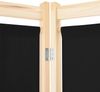 vidaXL 3-teiliger Raumteiler Schwarz 120 x 170 x 4 cm Stoff 248183 Bild 5