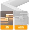 ZMH LED Deckenleuchte Wohnzimmer Deckenlampe Modern Dimmbar 80CM Wohnzimmerlampe Weiß mit Fernbedienung 48W Schlafzimmerlampe Rechteck Metall-Design für Schlafzimmer Kinderzimmer küchen Bild 5