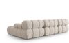 Micadoni Modulares Ecksofa Bellis 4-Sitzer Rechts 3D-Stoff Sonic Helles Beige Bild 4