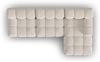 Micadoni Modulares Ecksofa Bellis 4-Sitzer Rechts 3D-Stoff Sonic Helles Beige Bild 5