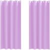 vidaXL Verdunkelungs-Vorhänge mit Ringen 2 pcs Lila 225 x 140 cm 4107380 Bild 2