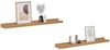 vidaXL Wandregal mit Regal 2 pcs Braun 60 x 9 x 3 cm Holzwerkstoff 42020012 Bild 3