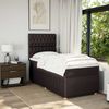 vidaXL Boxspringbett mit Matratze Dunkelbraun 100x200 cm Stoff 3294277 Bild 5