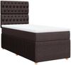 vidaXL Boxspringbett mit Matratze Dunkelbraun 100x200 cm Stoff 3294277 Bild 3