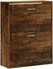 vidaXL Schuhschrank Räuchereiche 63x24x81 cm Holzwerkstoff 342561 Bild 3