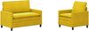 vidaXL Sofa Set 2 pcs Gelb Samt 3417031 Bild 2