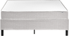Boxspringbett ohne Kopfteil Stoff COUNTESS 140 x 200 cm Hellgrau Bild 4