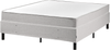 Boxspringbett ohne Kopfteil Stoff COUNTESS 140 x 200 cm Hellgrau Bild 5