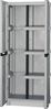 Dmora Liège Outdoor-Garderobe, Outdoor-Möbel, Mehrzweck-Wäschegarderobe, 100 % Made in Italy, Hellgrau, 70 x 39 x 172 cm Bild 5