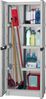 Dmora Liège Outdoor-Garderobe, Outdoor-Möbel, Mehrzweck-Wäschegarderobe, 100 % Made in Italy, Hellgrau, 70 x 39 x 172 cm Bild 4