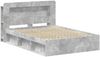 vidaXL Bettgestell mit Stauraum Betongrau 140 x 190 cm Holzwerkstoff 3433488 Bild 3