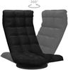 vidaXL Bodenstuhl Drehbar Schwarz Stoff 336580 Bild 5