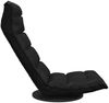 vidaXL Bodenstuhl Drehbar Schwarz Stoff 336580 Bild 4