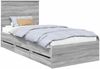 vidaXL Bettrahmen Graues Sonoma 90 x 200 cm Ingenieurs Holz 3409508 Bild 2