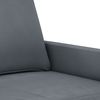 vidaXL 3-tlg. Sofagarnitur mit Kissen Dunkelgrau Samt 3201527 Bild 5
