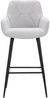 Dmora Set mit 2 Moore Hocker, Verstellbarer Sitz, Barhocker, Hochstuhl, 55x55 h109 cm, Schwarz und Grau Bild 4