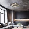 LED Deckenleuchte, Acryl, MDF, anthrazit, L 48 cm Bild 3