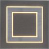 LED Deckenleuchte, Acryl, MDF, anthrazit, L 48 cm Bild 5