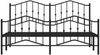 vidaXL Bettgestell mit Kopf- und Fußteil Metall Schwarz 183x213 cm 373812 Bild 5