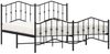 vidaXL Bettgestell mit Kopf- und Fußteil Metall Schwarz 183x213 cm 373812 Bild 3