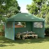 vidaXL Party-Zelt Grün 279 x 410 x 315 cm Oxford-Stoff 42023589 Bild 1