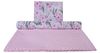 Medi Partners 'Minky groß' Krabbeldecken-Set Blumen rosa 30x35/75x100 cm Bild 2