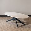 Bronx71 Esstisch Dio dänisch oval beige Melamin 270 x 130 cm Bild 4